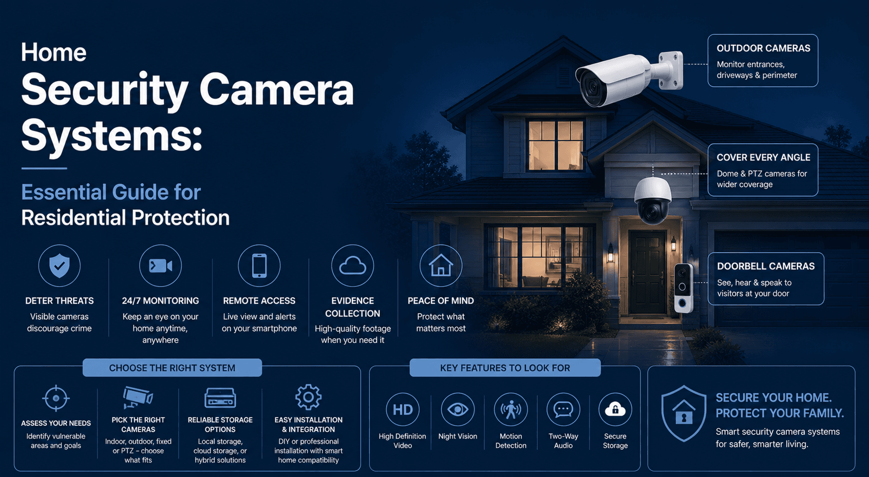 Selecting the Ideal Security Camera: A Look at Bullet and PTZ Cameras for Different Uses